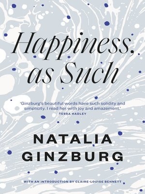 cover image of Happiness, as Such